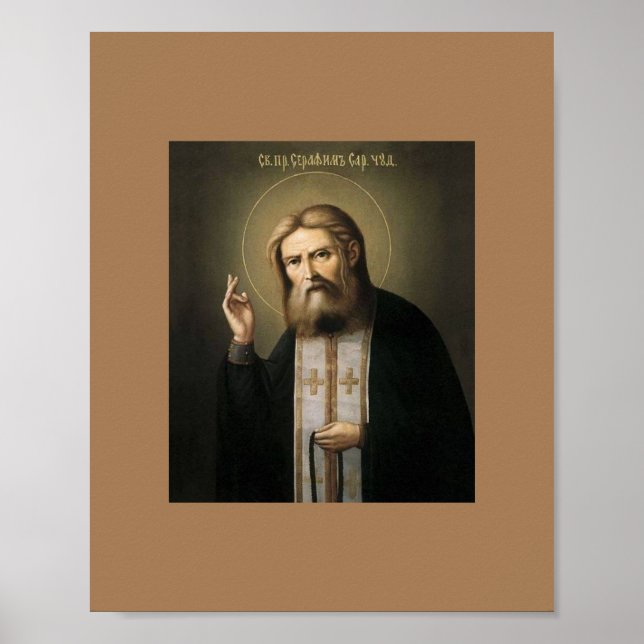 Poster Saint Seraphe de Sarov (Devant)