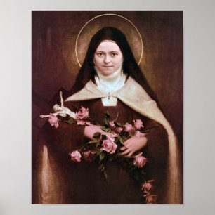 Poster Saint Thérèse de Lisieux Image de Dévotion.