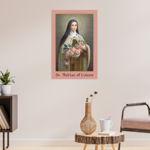 Poster Saint-Thérèse de Lisieux la Petite Fleur (BJE 01)