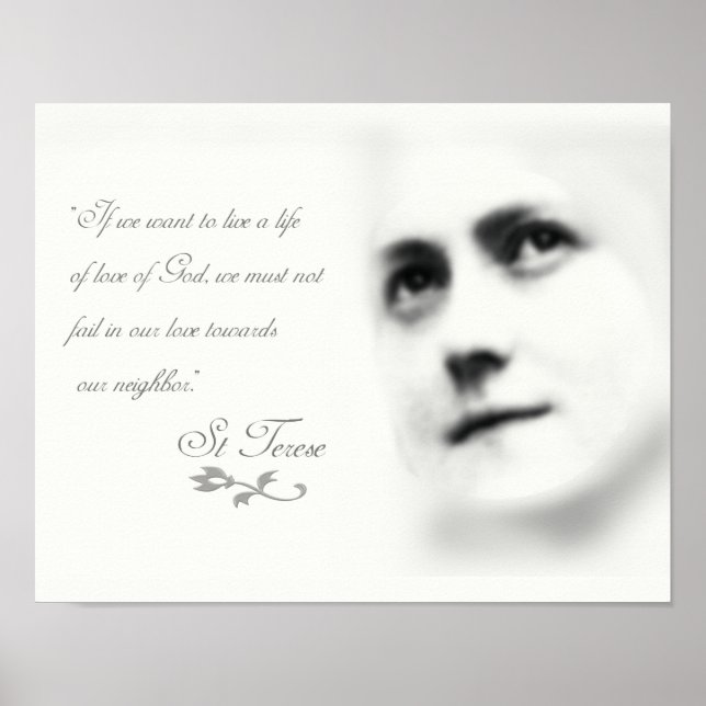 Poster Saint Thérèse en amour (Devant)