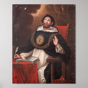 Poster Saint-Thomas Aquinas By Luis Munoz Lafuente