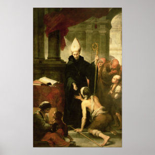 Poster Saint Thomas de Villanueva Distributing Alms, 1678