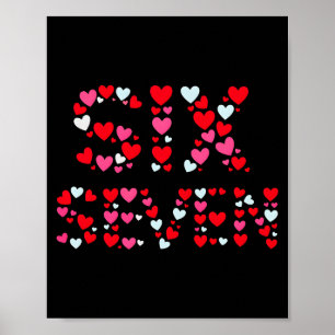 Poster Saint-Valentin 67 Meme Rempli de Cœurs Drôle S