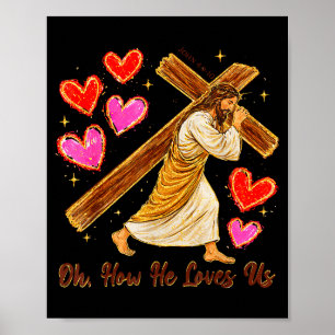 Poster Saint-Valentin chrétien jésus dieu amant comment i