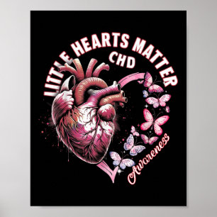 Poster Saint-Valentin Coeur de sensibilisation à l'enfant