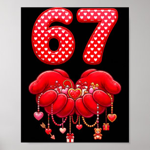 Poster Saint-Valentin Drôle 67 Six Sept Cœur de la Saint-