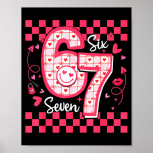 Poster Saint-Valentin Drôle 67 Six Sept Mème 6 7 Femmes F