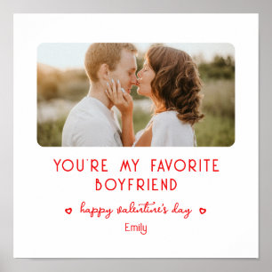 Poster Saint Valentin Photo Vous êtes mon ami favori