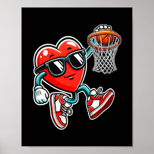 Poster Saint-Valentin Sketll Dunking Sports Hommes Garçon