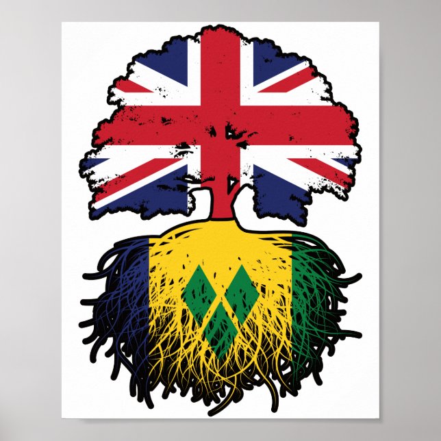 Poster Saint-Vincent-et-les-Britanniques, Royaume-Uni, ra (Devant)
