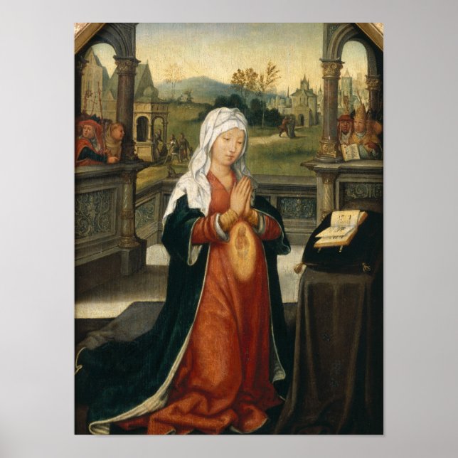 Poster Sainte-Anne qui reçoit la Vierge (Devant)