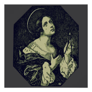 Poster Sainte Apollonie vierge et martyre