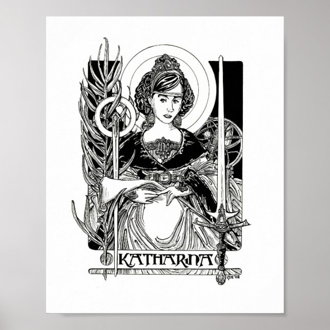 Poster Sainte Catherine d'Alexandrie (Devant)