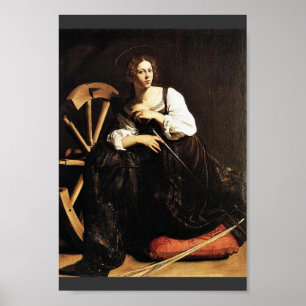 Poster Sainte Catherine D'Alexandrie Par Michel-Ange Meri