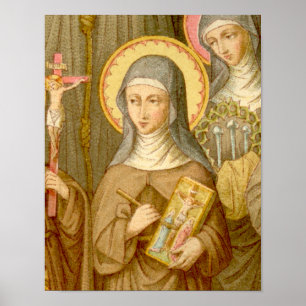 Poster Sainte Catherine de Bologne (SAU 027) 11"x14" seul