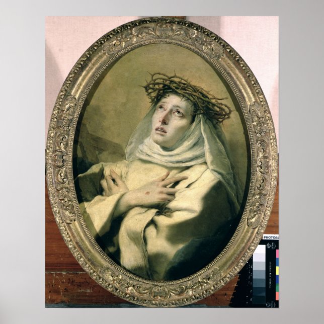 Poster Sainte Catherine de Sienne, c.1746 (Devant)