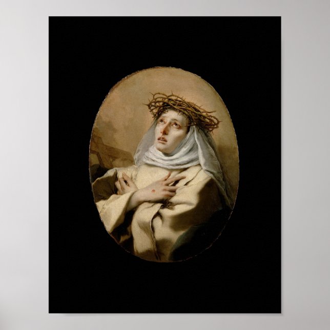Poster Sainte-Catherine de Sienne Catherine de Tiepolo (Devant)