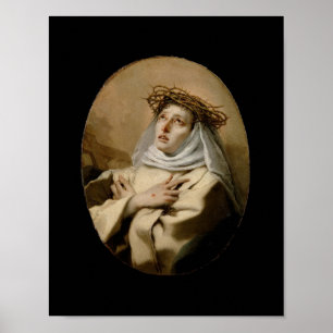Poster Sainte-Catherine de Sienne Catherine de Tiepolo