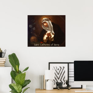 Poster Sainte-Catherine de Sienne (Franceschini)