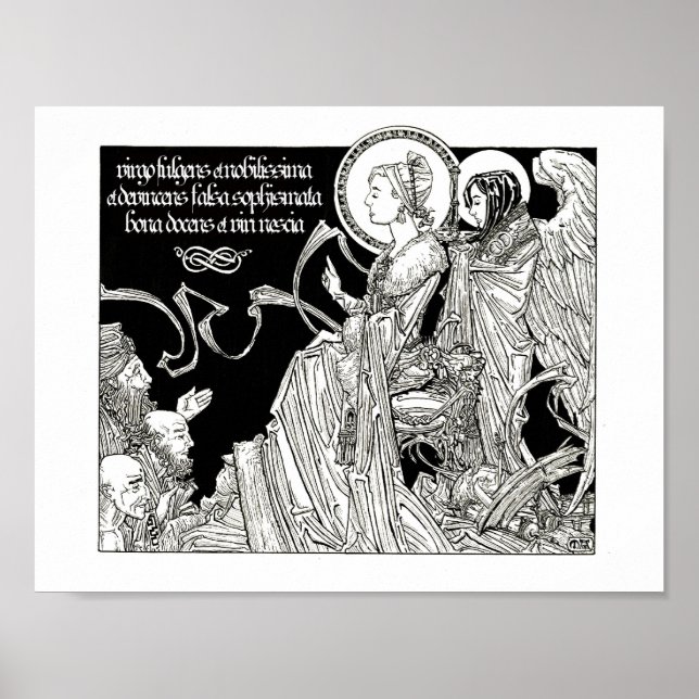 Poster Sainte Catherine s'oppose aux 50 philosophes (Devant)