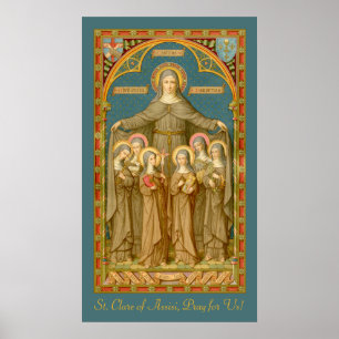 Poster Sainte Claire d'Assise et des Soeurs (SAU 27)