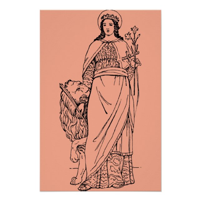 Poster Sainte Euphémie la Vierge et martyr (Devant)