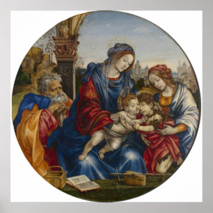 Poster Sainte Famille - Filippino Lippi - c1490