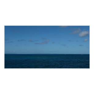 Poster Sainte-Lucie Horizon Océan Bleu
