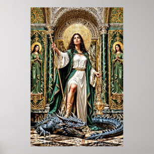 Poster Sainte Marthe la Dominatrice