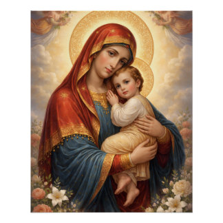 Poster Sainte Mère de Dieu – Amour Divin & Protection´11