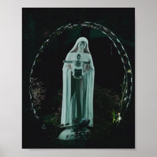 Poster Sainte Mère Marie et Bébé Jésus chrétien