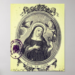 Poster Sainte-Rita de Cascia