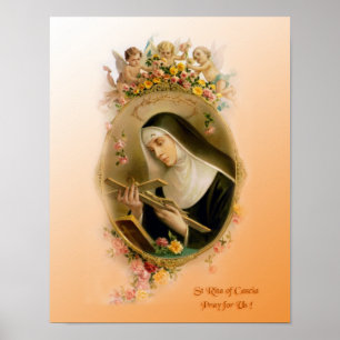 Poster Sainte-Rita de Cascia