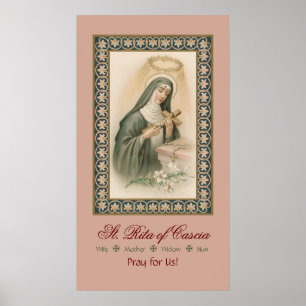 Poster Sainte-Rita de Cascia (M 015)