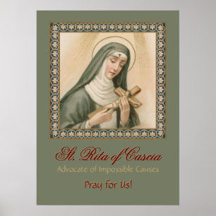 Poster Sainte-Rita de Cascia (M 015)