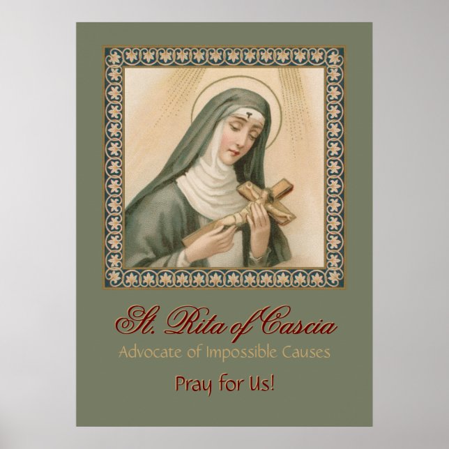 Poster Sainte-Rita de Cascia (M 015) (Devant)