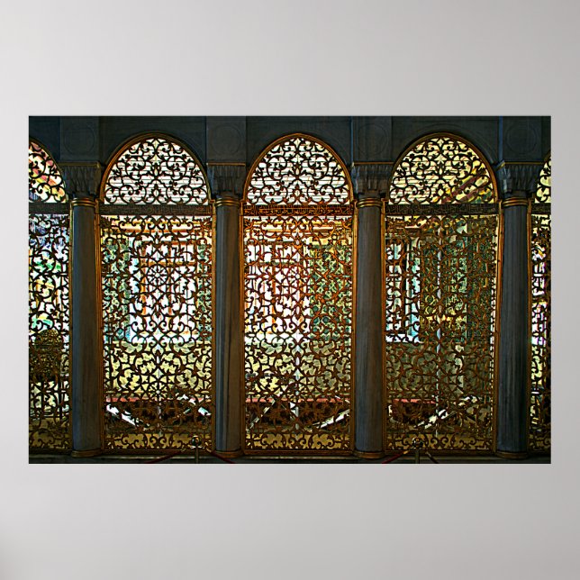 Poster Sainte Sophie. Fragment de l'intérieur. Design. (Devant)