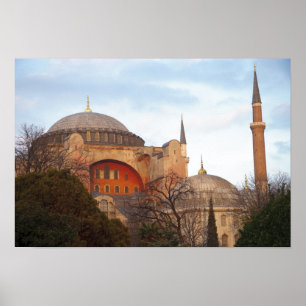Poster Sainte-Sophie inaugurée par l'Empire byzantin