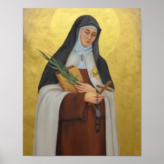 Poster Sainte Thérèse Benedicta de la Croix Carmélite (Devant)