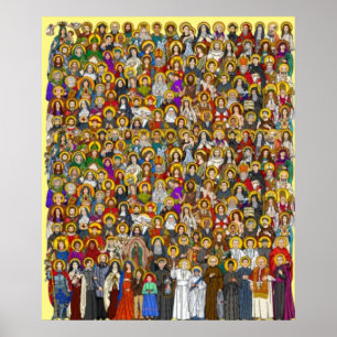 Poster Saints, All saints, Catholic Saints