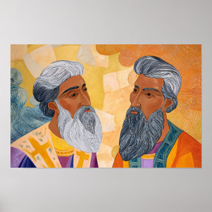 Poster Saints Grégoire et Basile : Amis dans la foi
