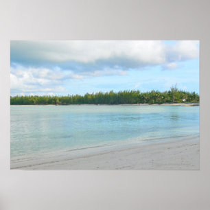 POSTER "SAISCAPE / CAY À TORTLE VERT /ÎLES ABACO"