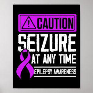 Poster Saisie de sensibilisation à l'épilepsie Guerrier é
