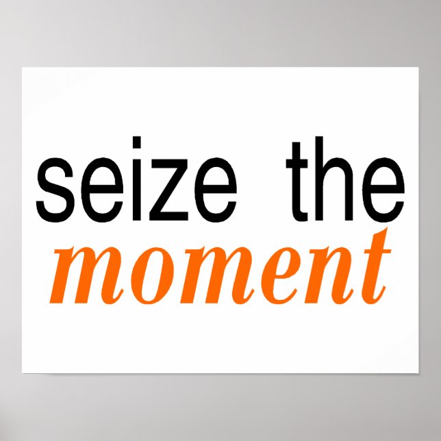 Poster Saisir Le Moment Orange (Devant)