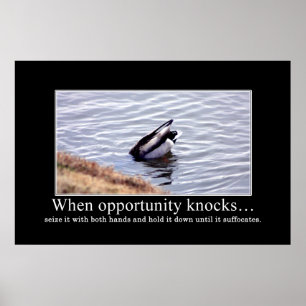 Poster Saisir une opportunité avec vos deux mains [XL]