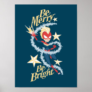 Poster Saison Avengers Capitaine Marvel "Soyez joyeux"