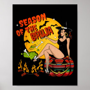 Poster Saison De L'Halloween Bruja
