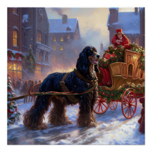 Poster Saison de Noël Cocker Spaniel
