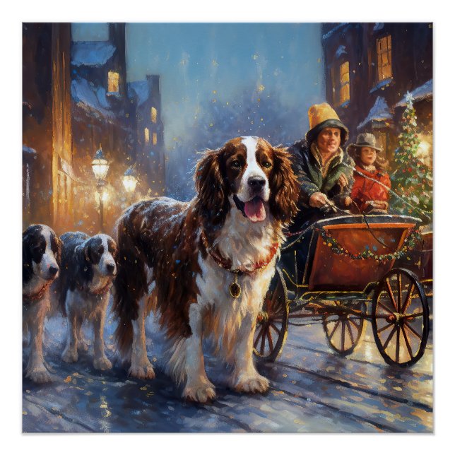 Poster Saison de Noël de l'espagnol Springer anglais (Devant)