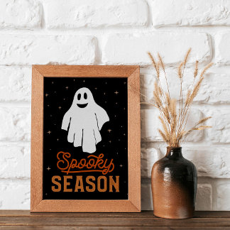 Poster Saison éffrayante Fantôme d'Halloween